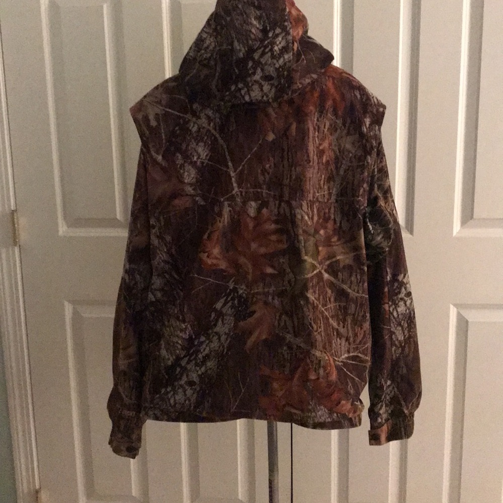 Pro Hunter Rocky Brown & Green Camo Camouflage Hunting Coat with Hood XXL